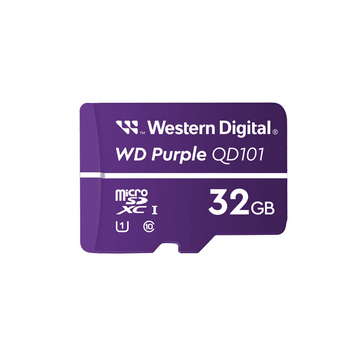 Tarjeta microSD WD Purple 128GB SC QD101 – Almacenamiento para Videovigilancia 24/7