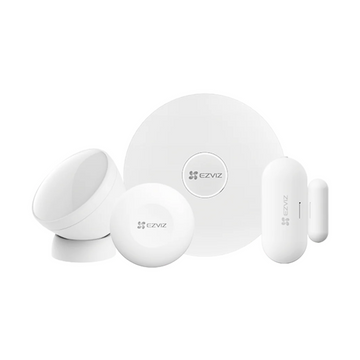 Kit de Alarma Inalámbrico EZVIZ CS-B1-A0-A34 – Segunda Generación con HUB A3, Sensores PIR, Apertura, Botón Inteligente y Tecnología Zigbee