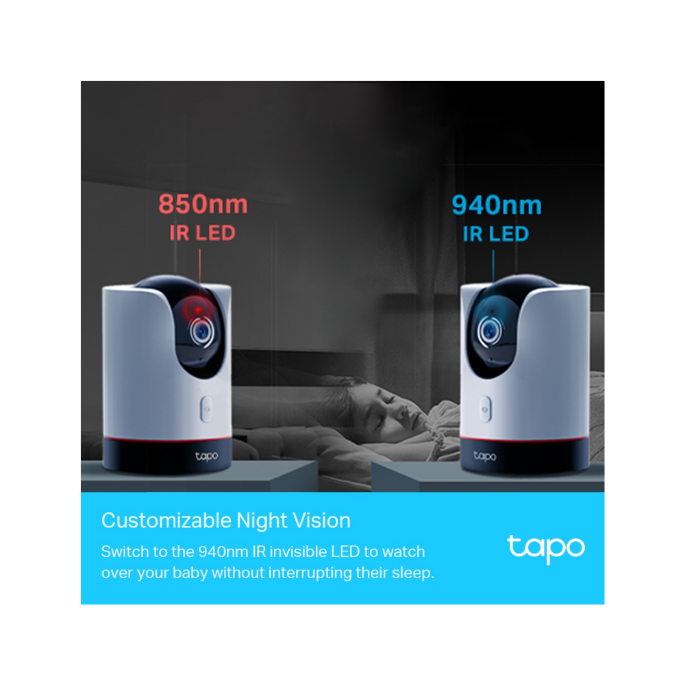 Cámara de Seguridad Wi-Fi TP-Link Tapo C225 – 2K QHD, Pan/Tilt, IA Inteligente, Audio Bidireccional, Visión Nocturna, Alarma y Control por Voz