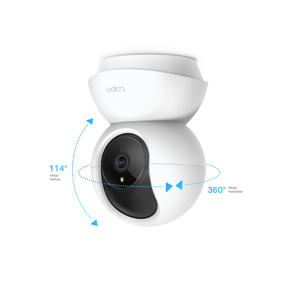 Cámara de Seguridad Wi-Fi TP-Link Tapo C200 | Full HD 1080p, Audio Bidireccional, Visión Nocturna, Movimiento 360° | Compatible con Alexa y Google Assistant