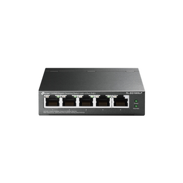Switch TP-Link TL-SG1005LP de 5 Puertos Gigabit con 4 Puertos PoE+, 40W, Carcasa Metálica, Plug and Play