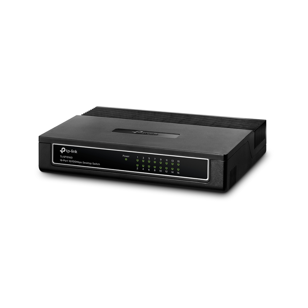Switch TP-Link TL-SF1016D de 16 Puertos 10/100 Mbps, Escritorio, Carcasa Plástica