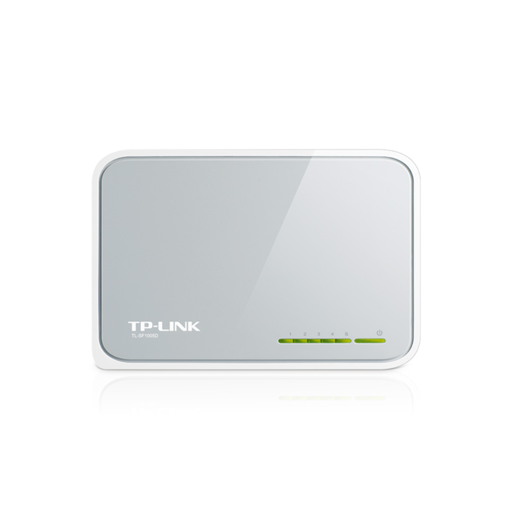 Switch TP-Link TL-SF1005D de 5 Puertos 10/100 Mbps, Escritorio, Carcasa Plástica Blanca
