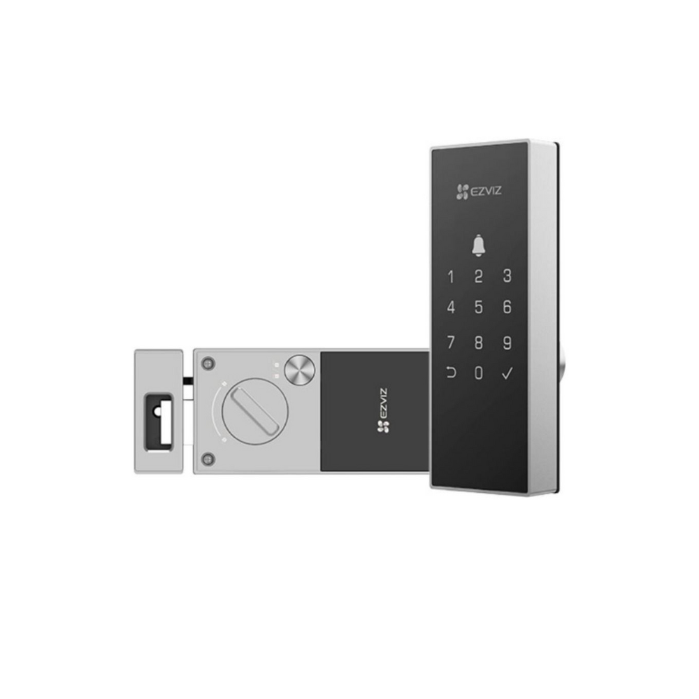 Cerradura Inteligente EZVIZ CS-DL03-R100-WP-BK con Wi-Fi, 6 Métodos de Desbloqueo y Control Remoto