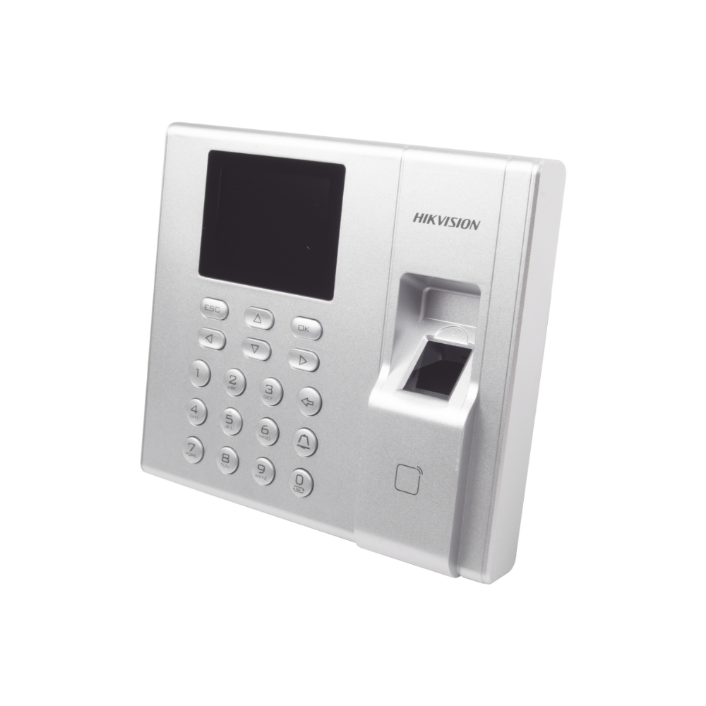 Terminal de Control de Acceso Hikvision DS-K1T8003EF – Lector de Huella y Tarjeta EM, Compatible con Hik-Connect, Soporte de Tiempo y Asistencia