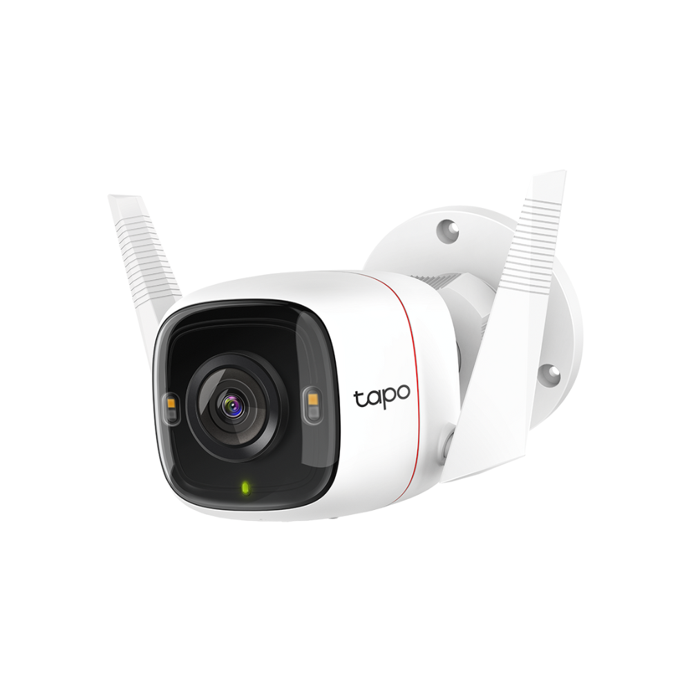 Cámara de Seguridad TP-Link Tapo C320WS – Exterior, 3MP, Wi-Fi/Ethernet, Visión Nocturna 30m, Audio Bidireccional, Alarma de Luz y Sonido