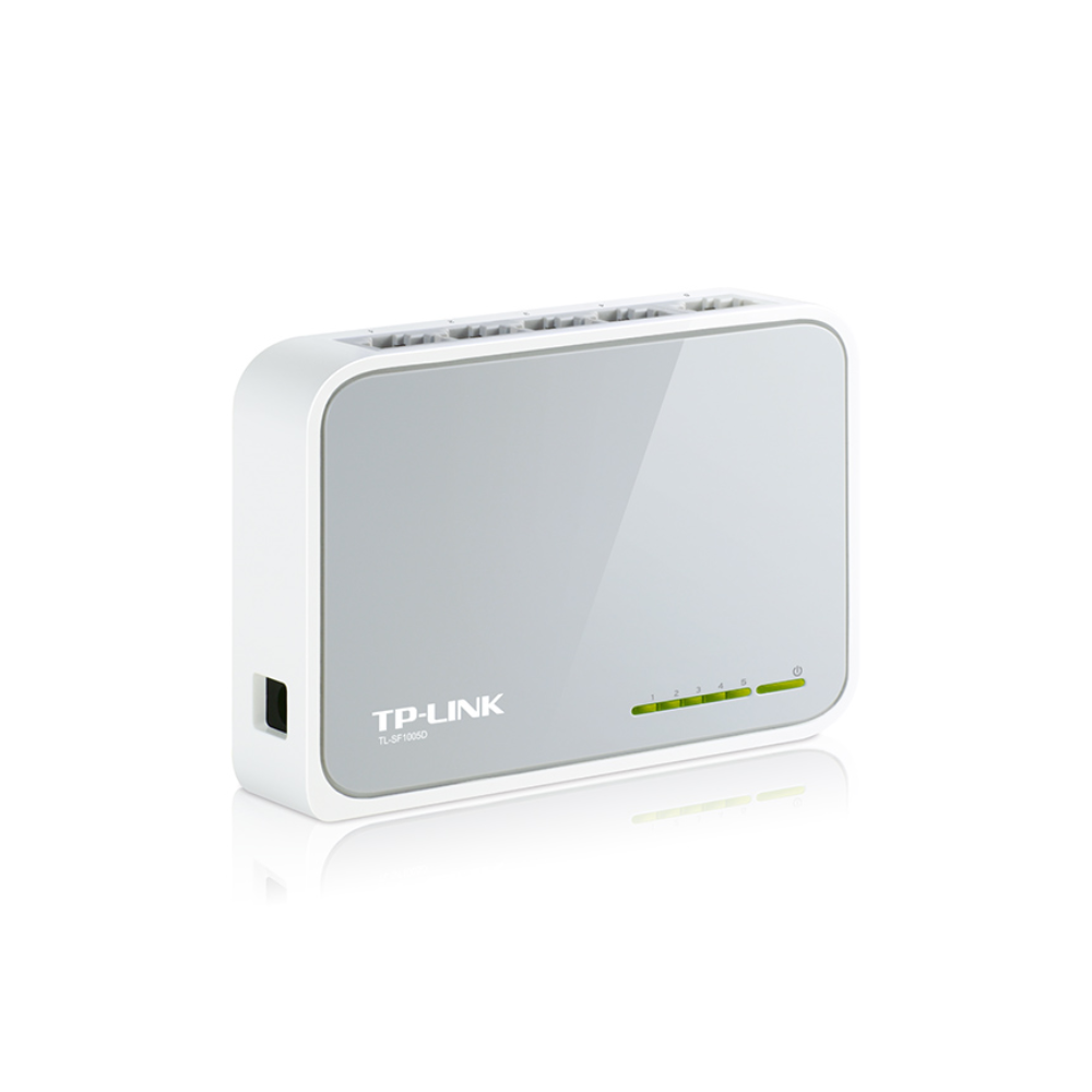 Switch TP-Link TL-SF1005D de 5 Puertos 10/100 Mbps, Escritorio, Carcasa Plástica Blanca