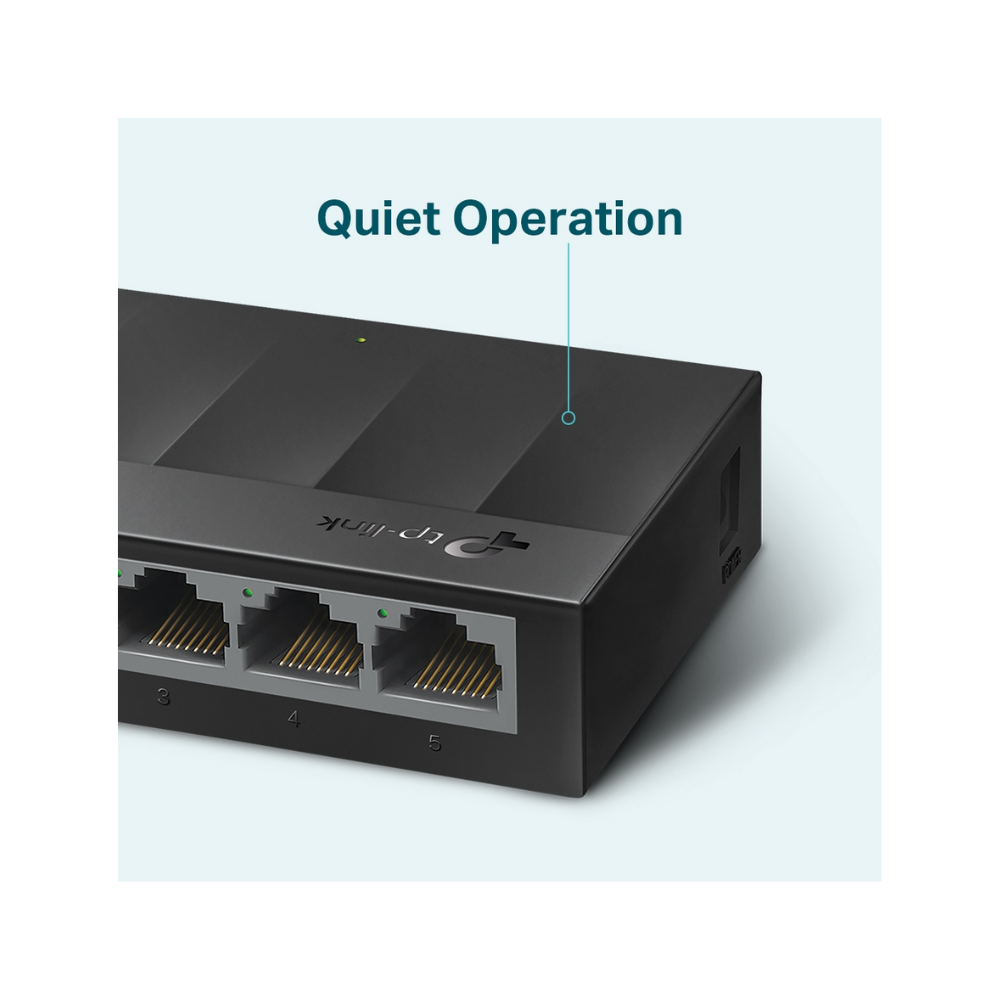 Switch TP-Link LS1005G – 5 Puertos Gigabit RJ45 | Diseño de Escritorio | Carcasa Plástica | Plug and Play