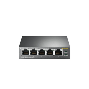Switch TP-Link TL-SF1005P de 5 Puertos 10/100 Mbps con 4 Puertos PoE, 57W, Carcasa de Acero
