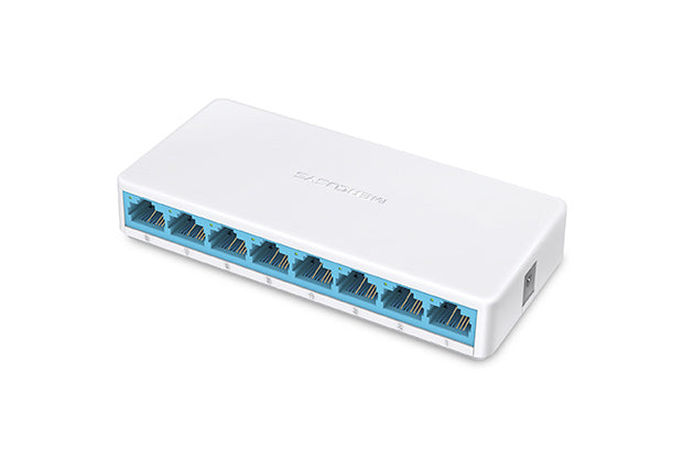 Switch de Escritorio de 8 Puertos Mercusys MS108 10/100Mbps.