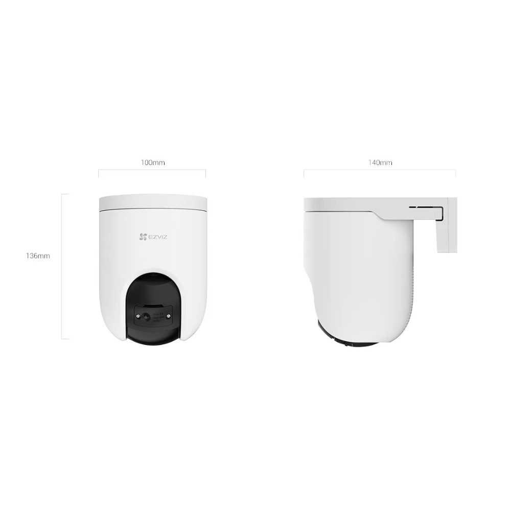 Cámara de Seguridad Ezviz H8C 3MP 4G PTZ con Visión Nocturna a Color, Detección Humana y Vehicular, Audio Bidireccional y Presets