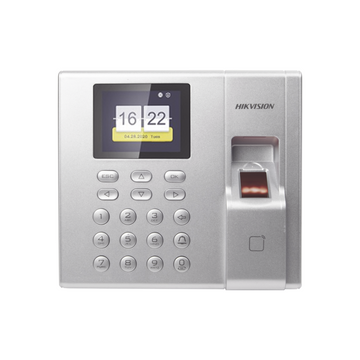 Terminal de Control de Acceso Hikvision DS-K1T8003MF – Lector Biométrico y de Tarjetas MIFARE, 1000 Huellas, Soporte para Asistencia