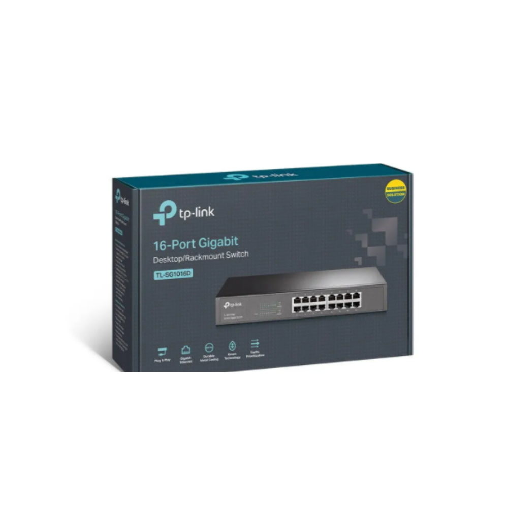 TP-Link TL-SG1016D – Switch Gigabit de 16 Puertos para Redes Profesionales