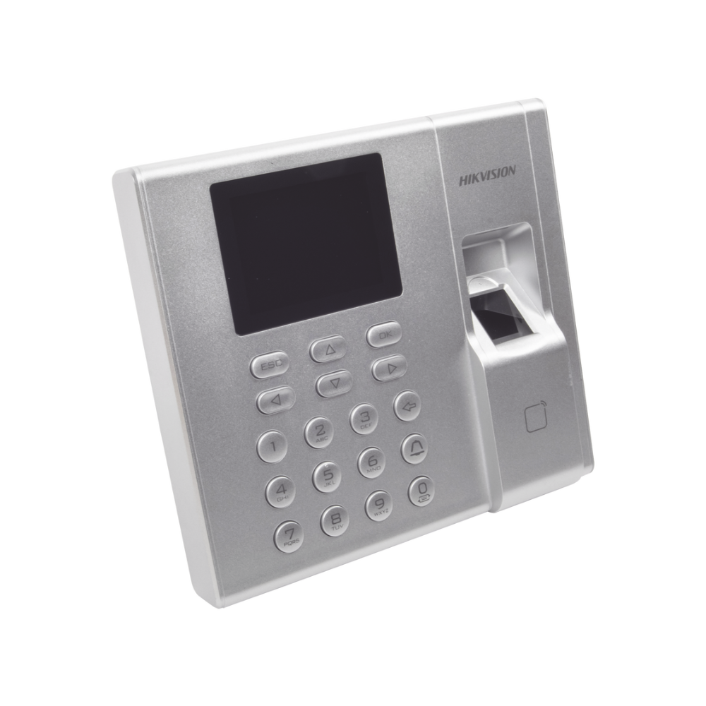 Terminal de Control de Acceso Hikvision DS-K1T8003EF – Lector de Huella y Tarjeta EM, Compatible con Hik-Connect, Soporte de Tiempo y Asistencia