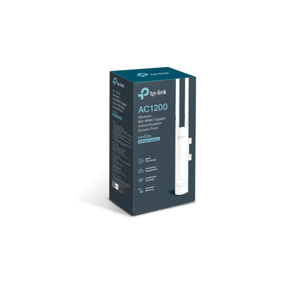Punto de Acceso TP-Link EAP225-Outdoor Wi-Fi AC1200 para Exteriores – MIMO 2x2, Largo Alcance, Dual Band