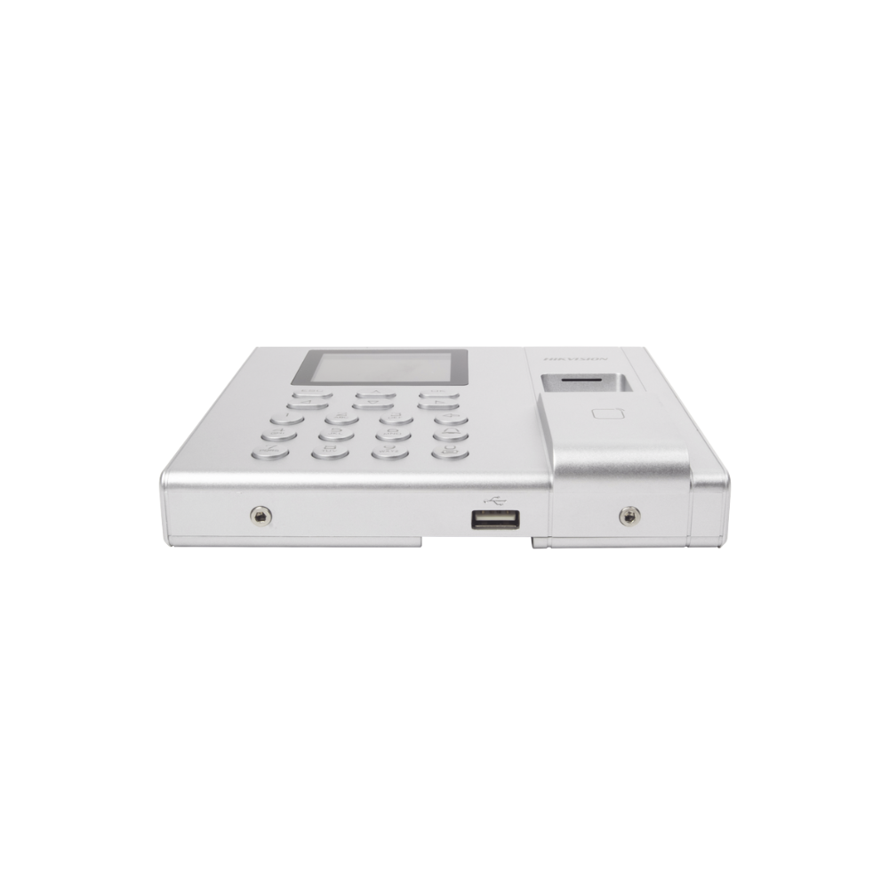 Terminal de Control de Acceso Hikvision DS-K1T8003MF – Lector Biométrico y de Tarjetas MIFARE, 1000 Huellas, Soporte para Asistencia