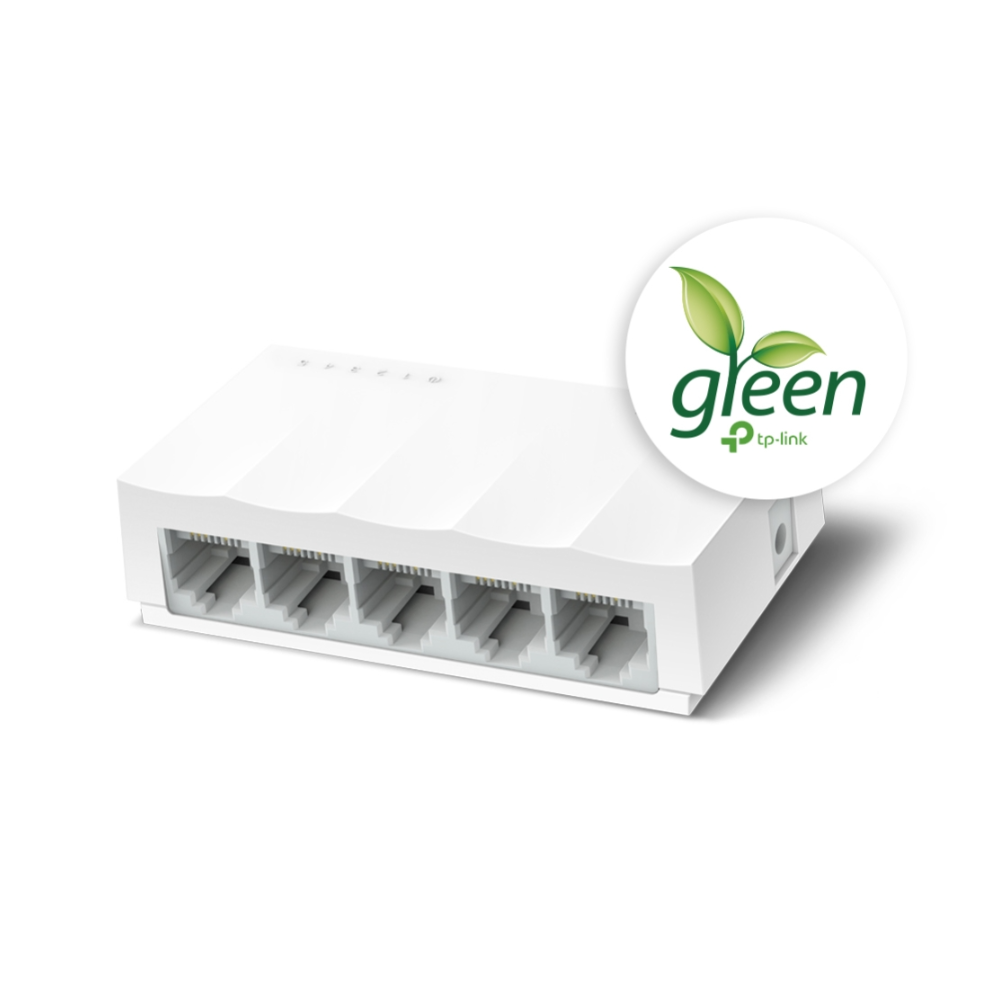 Switch de Escritorio TP-Link LS1005 – 5 Puertos RJ45 10/100 Mbps, Caja Plástica