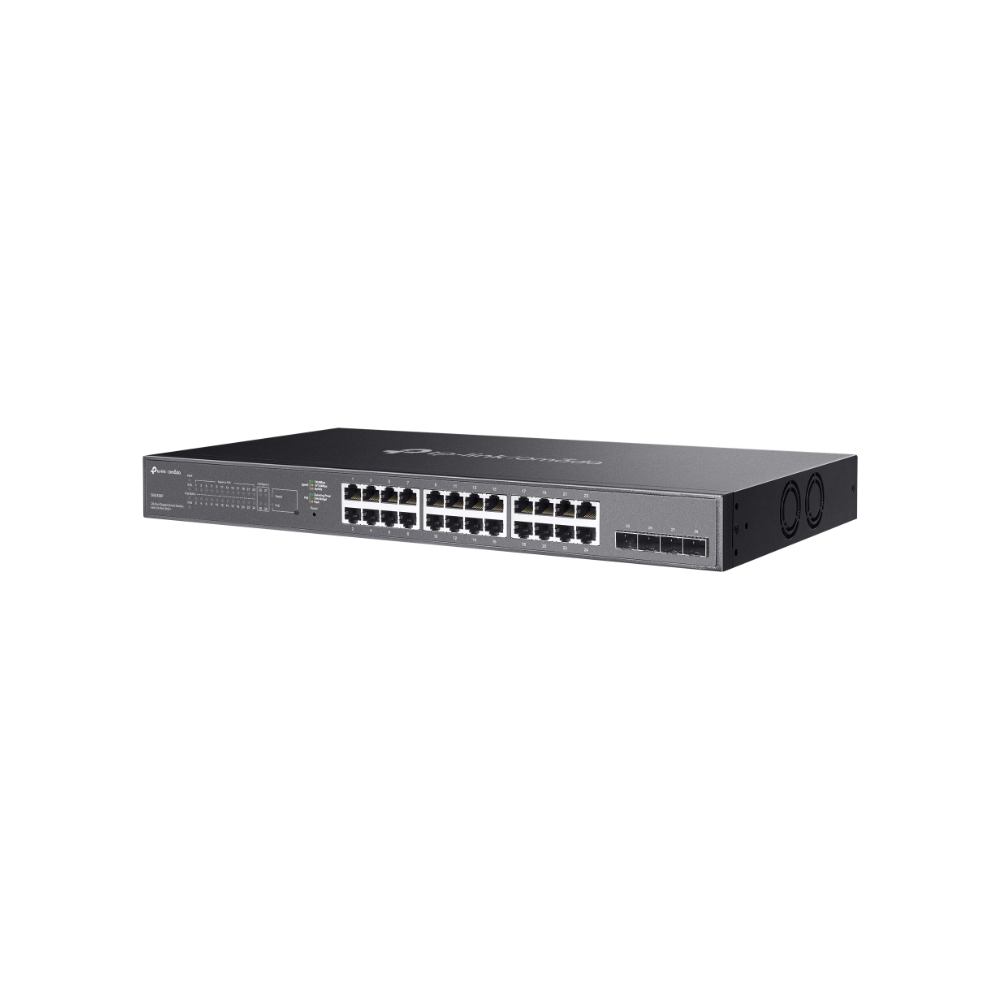 Switch Administrable TP-Link TL-SG2428P – 24 Puertos Gigabit PoE+, 4 Puertos SFP, 250W, Capa 3 Lite, VLAN, Enrutamiento Estático