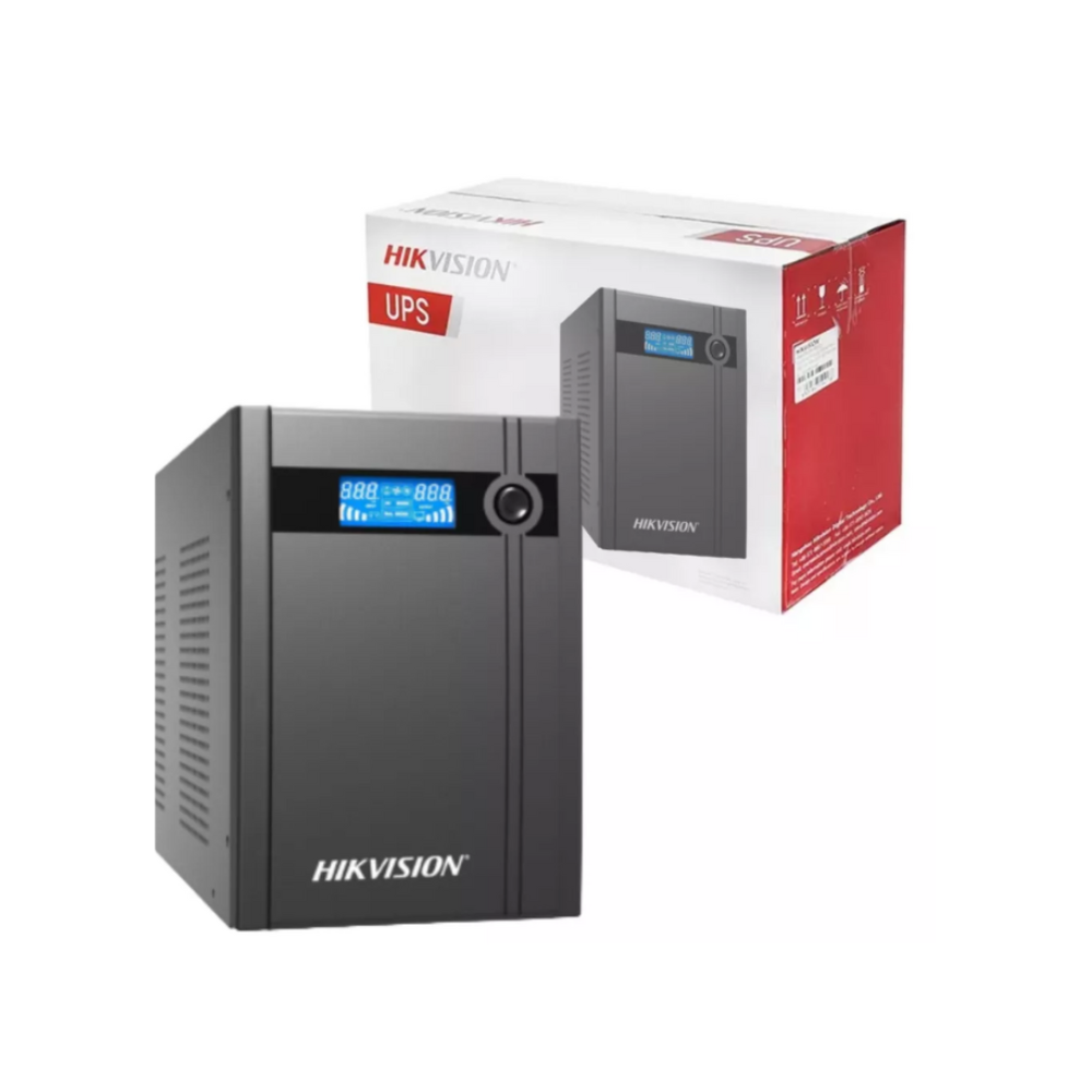 UPS Interactivo Hikvision DS-UPS2000-X/US – 2000 VA / 1200 W, 6 Salidas NEMA, Pantalla LCD, Protección Completa