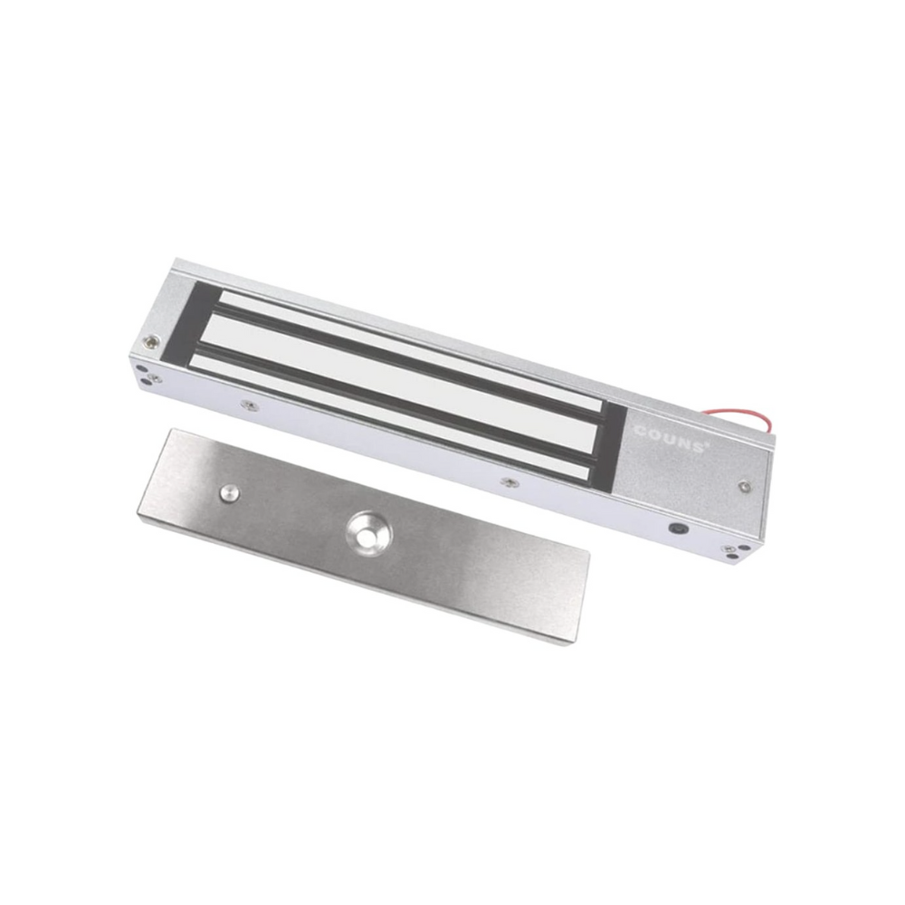 Cerradura Electromagnética ZKTeco LM-1802 | Fuerza de Retención 180 kg (396 lbs) | Alimentación 12V DC | Compatible con Puertas de Vidrio, Madera y Metal