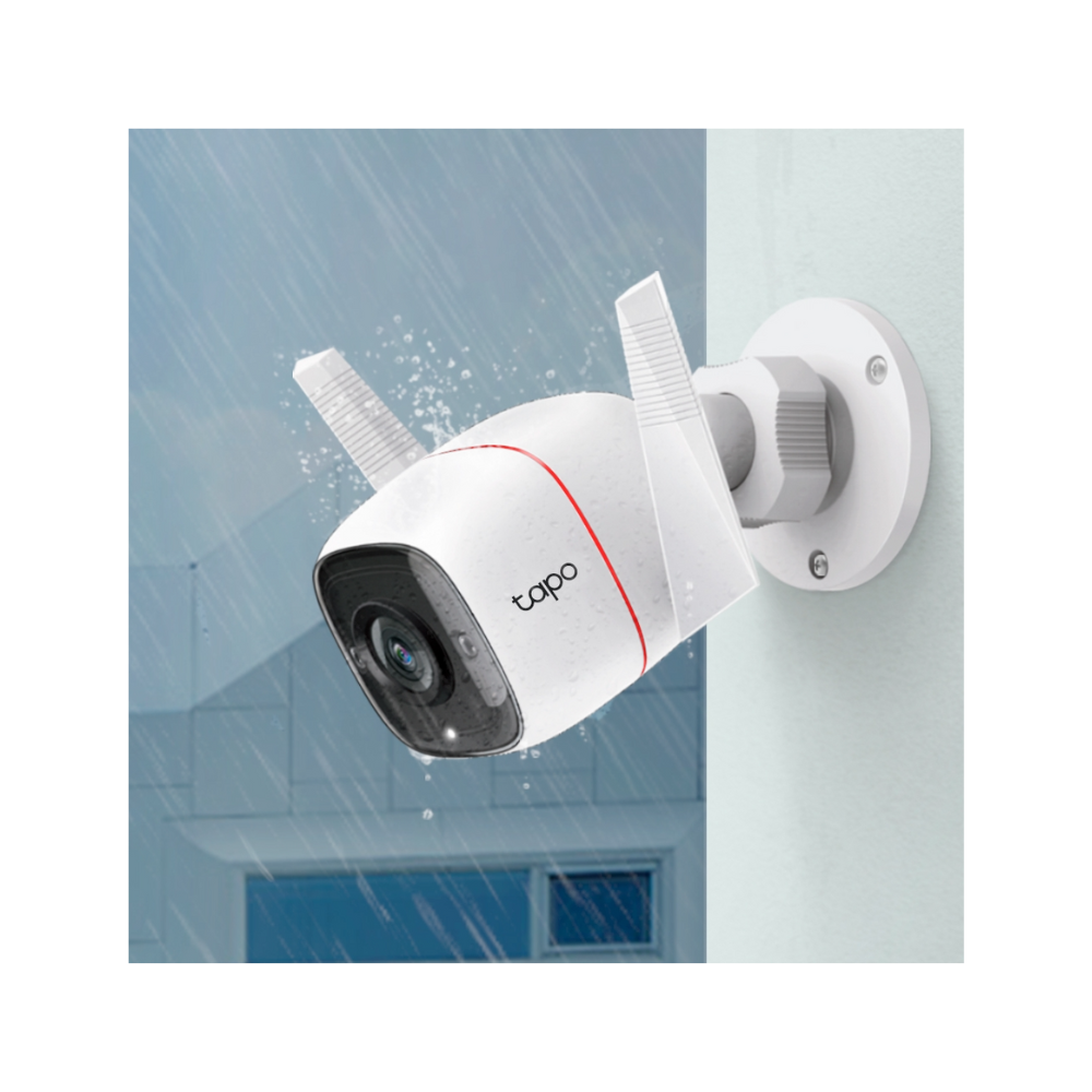 Cámara de Seguridad TP-Link Tapo C310 WiFi/Ethernet 3MP, Visión Nocturna 30 m, Audio Bidireccional, Alarma Integrada