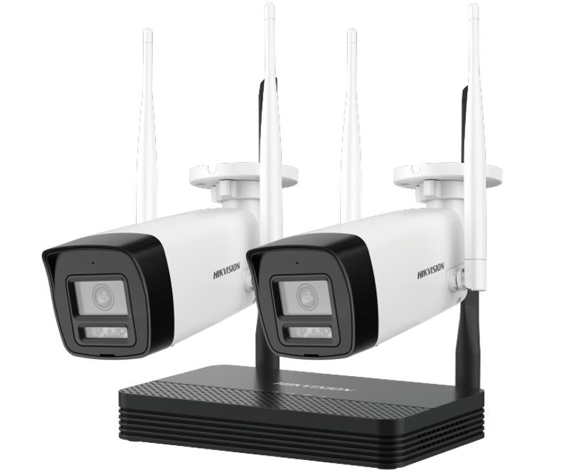 Kit de Cámaras IP Wi-Fi Easylink de Hikvision 4MP (2 Balas) DS-J142I/NKS424W0H