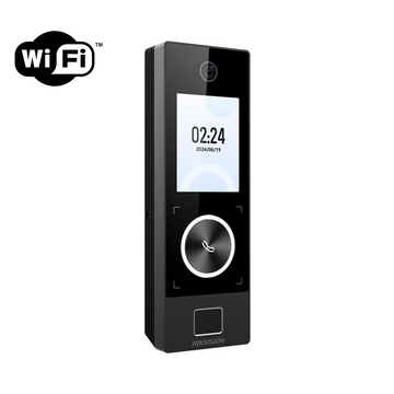 Biométrico de Control de Acceso y Tiempo y Asistencia Facial y Código QR Hikvision DS-K1T323MBWX-QRE1