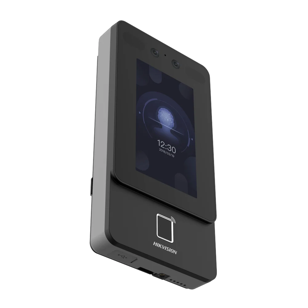 Terminal de Reconocimiento Facial Hikvision DS-K1T342MFWX-E1 con Pantalla Táctil 4.3", PoE, WiFi y Control de Acceso Multifuncional