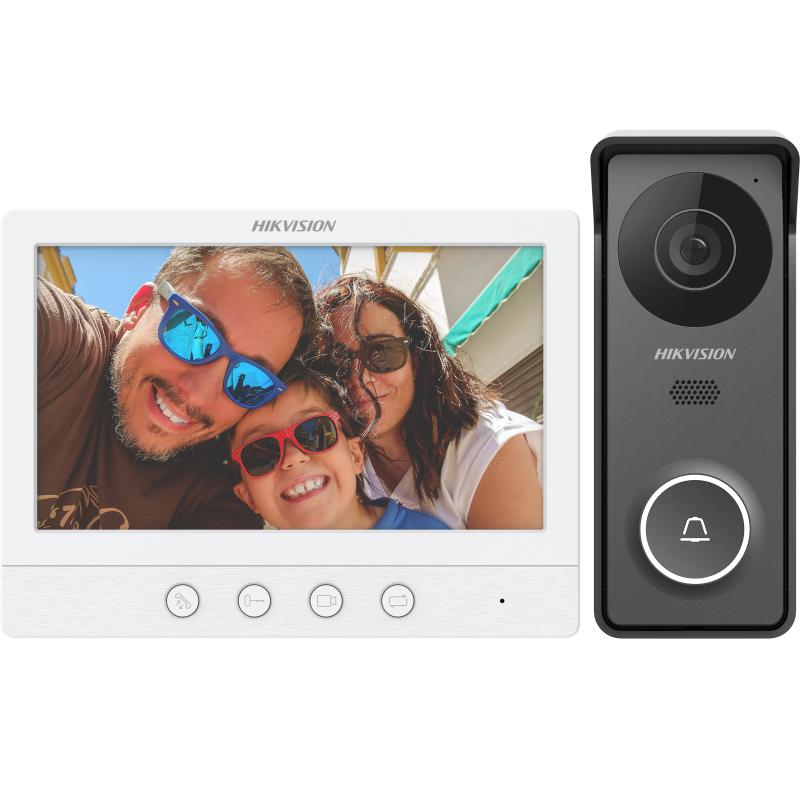 Kit de Videoportero Analógico metálico HIKVISION DS-KIS213-B