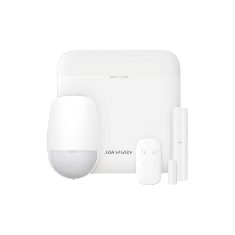 Kit de Alarma Inalámbrica Hikvision AX PRO DS-PWA48-KIT-WB(LA) – Panel de 48 zonas con Wi-Fi, GPRS y Sensores, 433 MHz