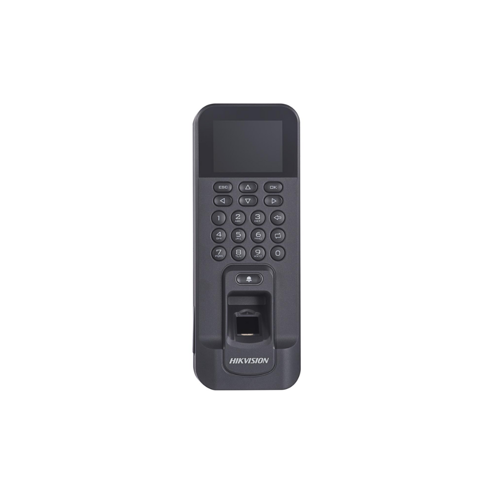 Terminal de Control de Acceso Biométrico Hikvision DS-K1T804AMF con Lector MIFARE, 3000 Huellas, TCP/IP