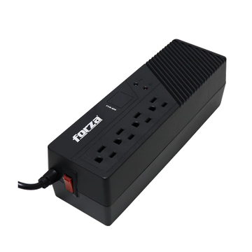 Regulador Estabilizador automático de voltaje FVR-1011  Forza 1000VA/500W 4 salidas AC 2USB 115V