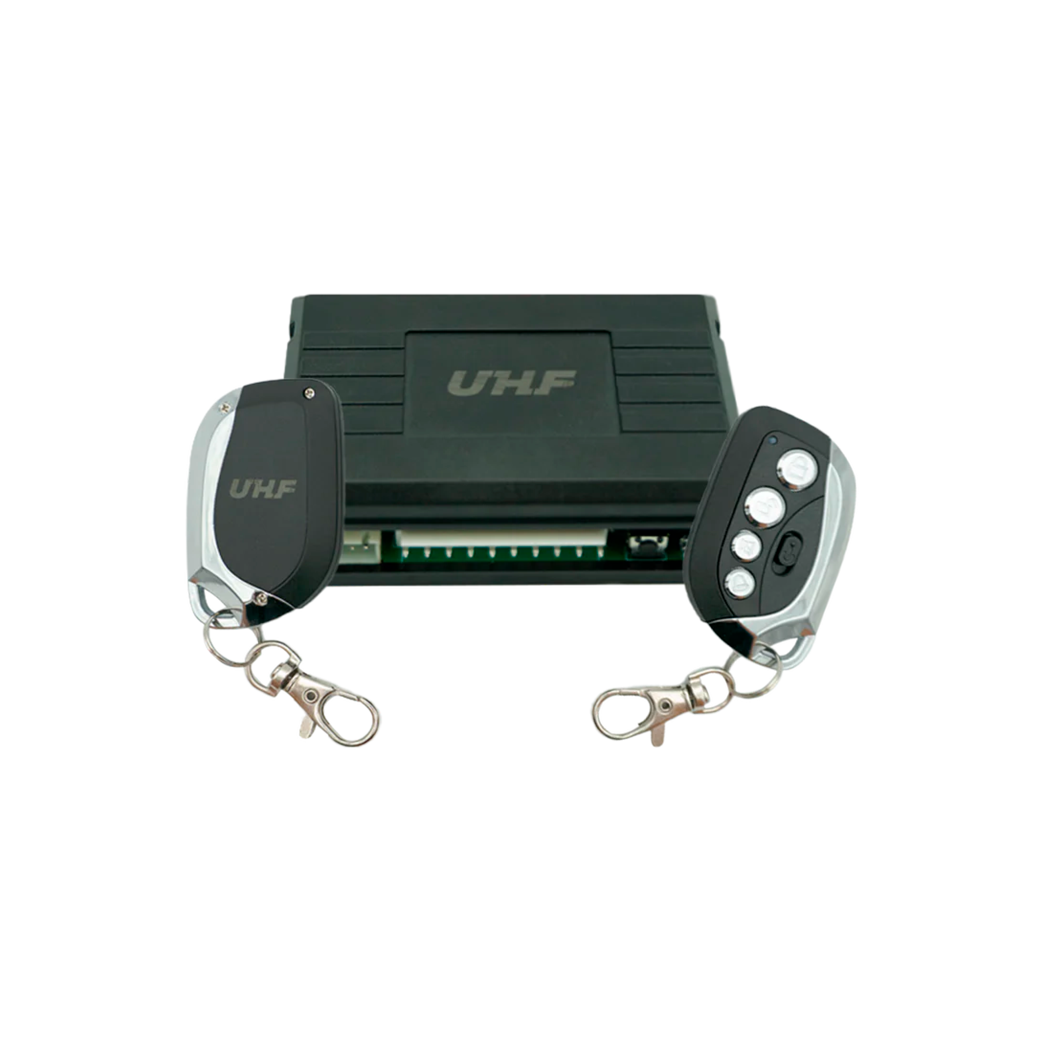 Kit de controles remotos y operador para control de acceso y alarma UHF.