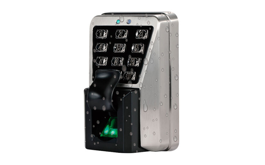 Biométrico Autónomo antivandálico ZKTeco MA500 para control de acceso con huella y tarjeta.