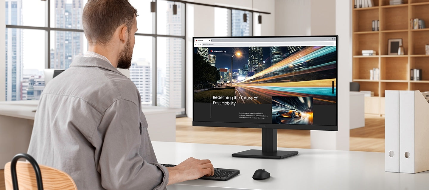 Monitor de 22" Full HD Inteligente y Antirreflejo - Essential Monitor S3 LS22F310EANXZA de Samsung